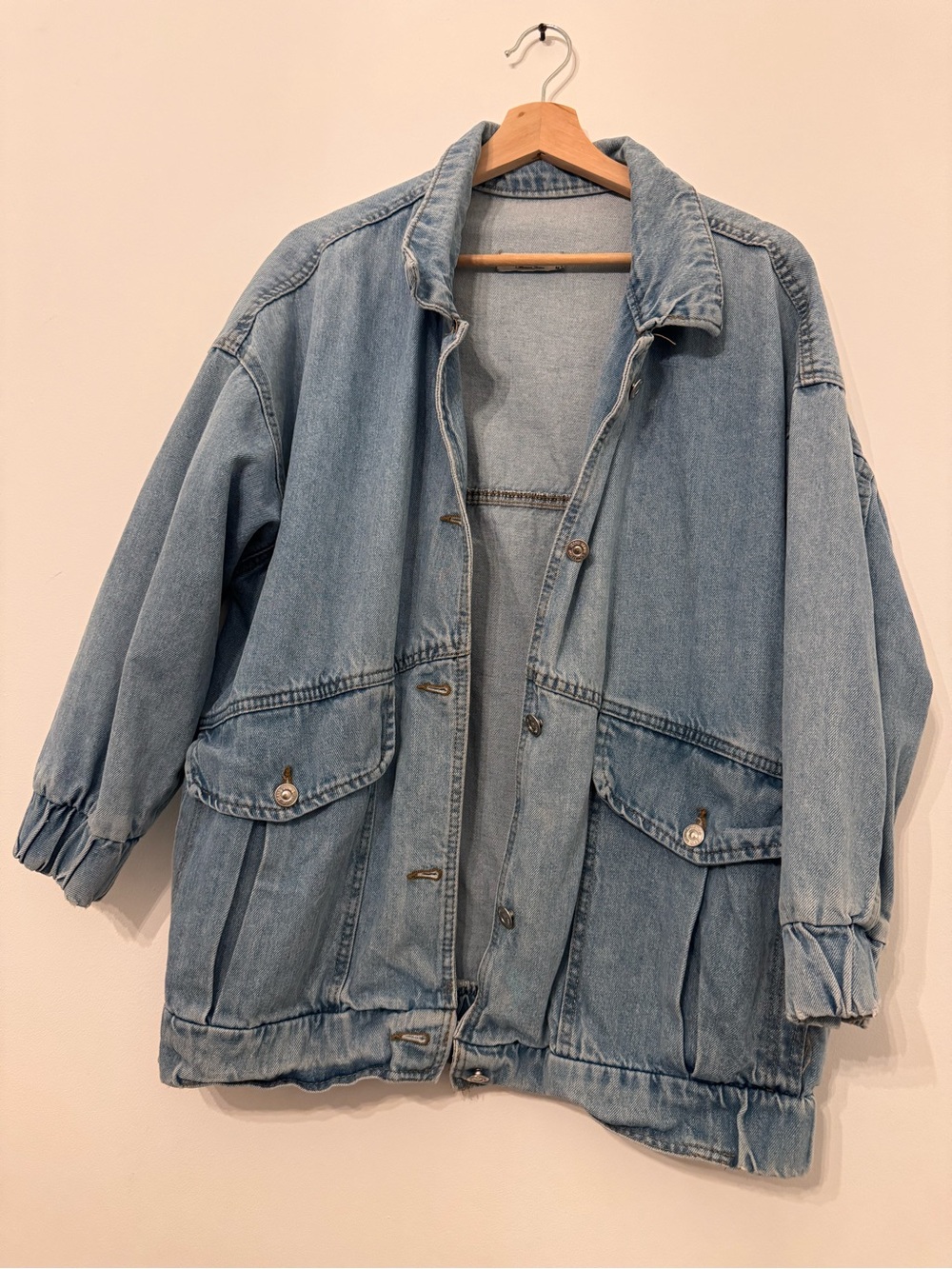 Light Wash Denim Jacket - Blue